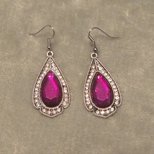 paparazzi Pink Jewel Earrings